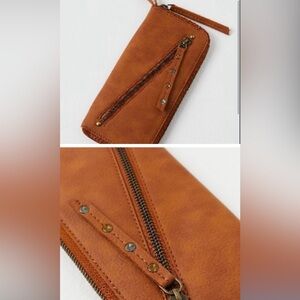 Free People Vegan Leather Wallet Wristlet